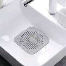 1/2/3/4pcs Hair Catcher Filter, Sink Drain Plug, Bathtub Shower Drain Cover, Silicone Kitchen Odor Plug, Kitchen Sink Drain Cover Filter, Bathroom Silicone Hair Catcher Drain Cover, Home Bathroom Decor, Autumn, Back To School Season - Multiple Styles and Colors - View 9