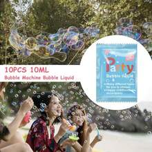 [Holiday Bestseller]Children's Bubble Refill Liquid 10/20/30 Pack, Dense And Long-Lasting Bubbles, Outdoor Party, Birthday Party, Lawn Picnic Atmosphere Creator, Summer Toy Loved By Boys And Girls, Top Choice For Children's Day / Birthday / Holiday Gifts - Multicolor - View 9