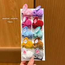 10 buah Jepit Rambut Kelinci Lucu Warna-warni - MultiWarna - View 10