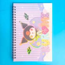 SANRIO كتاب ملصقات مخطط كرتوني، كتاب ملصقات مواد المخطط، كتاب مواد بأنماط غنية، كتاب ورق إطلاق الملصقات، ملصقات البطاقات - كتاب ملصقات - مشاهدة 24