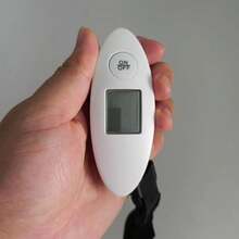 迷你便攜式電子行李秤 50kg 數位 LCD 顯示 旅行秤 白色 - 白色 - 查看 3