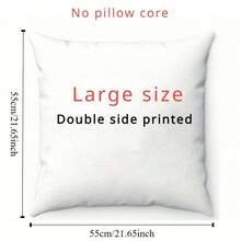1pc Customized Pillow Case, DIY Personalized Pillow Cover, Home Decor, Suitable For Father's Day, Mother's Day, Halloween, Christmas, Christmas Eve, Valentine's Day, Birthday, Anniversary, Thanksgiving And Other Occasions - Multicolor - View 17