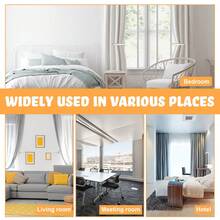 Gold Curtain Holders Self Adhesive Curtain Tieback L Shaped Wall Mounted Hook Drapery Curtain Tiebacks Window Treatment Holdbacks For Outdoor, Home, And Cafe Balcony Decorative Curtain Drapery - White - View 6