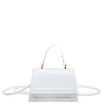 Mini Small Solid Color Ruffle Flap Crossbody Handbag For Women - White - View 11