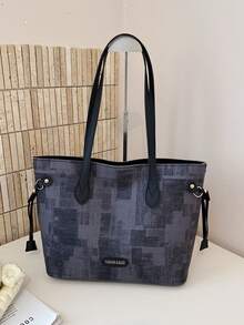 Vintage Commuter Large Capacity Underarm Bag For Women 2026 New Fashion Shoulder Bag Minimalist Personalized Handheld Tote Bag - Black - View 9