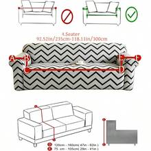 1 PIEZA Funda de sofá de tela de felpa antideslizante elástica decorativa con estilo jacquard otoño/invierno, funda de sofá con relieve en color gris claro, gris y negro, a prueba de mascotas, anti-suciedad, a prueba de polvo, adecuada para sofá de 1/2/3/4 plazas, para todas las estaciones primavera/verano/otoño/invierno - Gris Claro - Ver 13