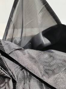 Casaisla Home Collection Set Cortinas Jacquard Lujosas con Velo y Cenefa (270x215+42 cm) 2 Paneles y 2 Cuerdas de Amarre, Cortinas Satinadas, Elegantes y Atemporales 7 Colores Disponibles - Gris Oscuro - Ver 5