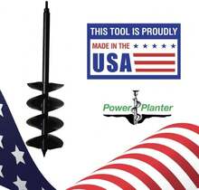 Power Planter Auger Drill Bit Extension 7" X 28" With 1_2" Non-Slip Hex Drive U2014 Garden Auger For Planting Gallon Potted Plants And Post Holes U2014 Garden Digging Tool For Dirt, Sand, Soil &Amp; Clay - White - View 5