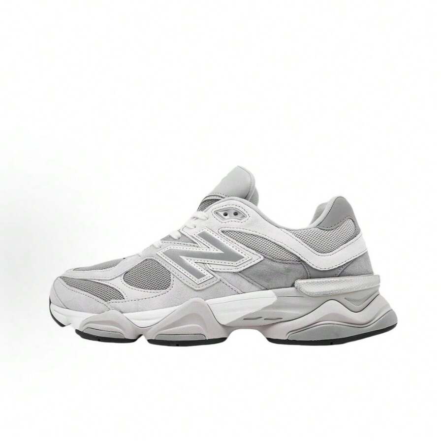 New Balance 9060 - Rain Cloud Grey, Sea Salt & Black Castlerock | Viral 2026 Chunky Platform Sneakers | Premium Suede & Mesh Breathable Trainers | Comfortable ABZORB Midsole Dad Shoes | Authentic Unisex High-Fashion Footwear - Light Gray - 查看 1
