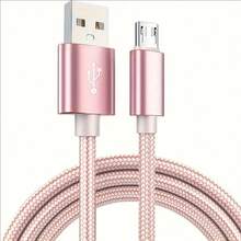 كابل شحن سريع Micro USB عالي السرعة بطول 3.3 قدم/6.6 قدم/9.9 قدم لهاتف أندرويد، كابل شحن طويل متوافق مع سامسونج، 1 قطعة/عبوة - متعدد الألوان - مشاهدة 35
