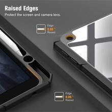 Funda para tableta smart autoapagado slim magnética híbrida - Negro - Ver 5