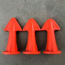 3pcs Professional Silicone Sealant Nozzle Filling Tools, Sealant And Grout Epoxy Resin Piston Accessories, Durable Silicone Tools, Easy To Clean, Suitable For Floor And Tile Gaps, No Power Required - Orange - View 4