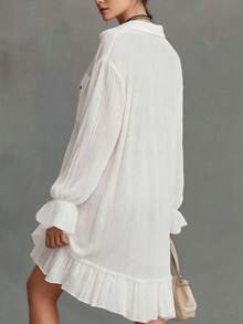 Women Blouses & Shirts - 白色的 - 查看 3