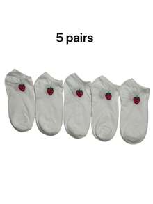 5/10/20 Pairs Multi-Color Women's Short Socks, Summer Thin Casual Fashion Low-Cut Ankle Socks, Boat Socks - Multicolor - View 8