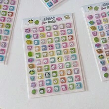Cute Little Animal 3D Epoxy Stickers, Kawaii Cartoon Panda Character Bubble Sticker Sheet For Journal Scrapbook Decor - Multicolor - View 9