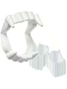 10pcs/Pack April Fools' Day Witness Prank Toy Halloween Prop Horror Vampire Fake Teeth Glow-In-The-Dark - Multicolor - View 6