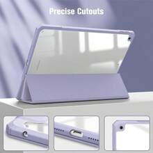 Funda para tableta smart autoapagado slim magnética híbrida - Morado - Ver 6