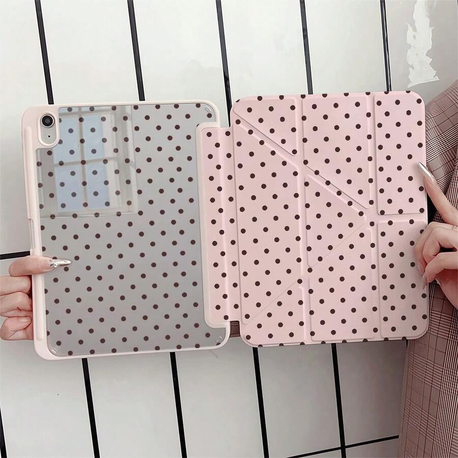 1件波點雙面平板保護殼,相容 iPad Pro 11/10代 10.9 吋 2022 智慧保護殼/Air 13(M3 2025)/Air 11(M3 2025)/Air 11(M3 2025)/11(A16 2025)/相容 Galaxy Tab S10+/S9/A9,相容 Galaxy A9/S9/S7/S18+,相容 Matepad - 彩色 - 查看 1