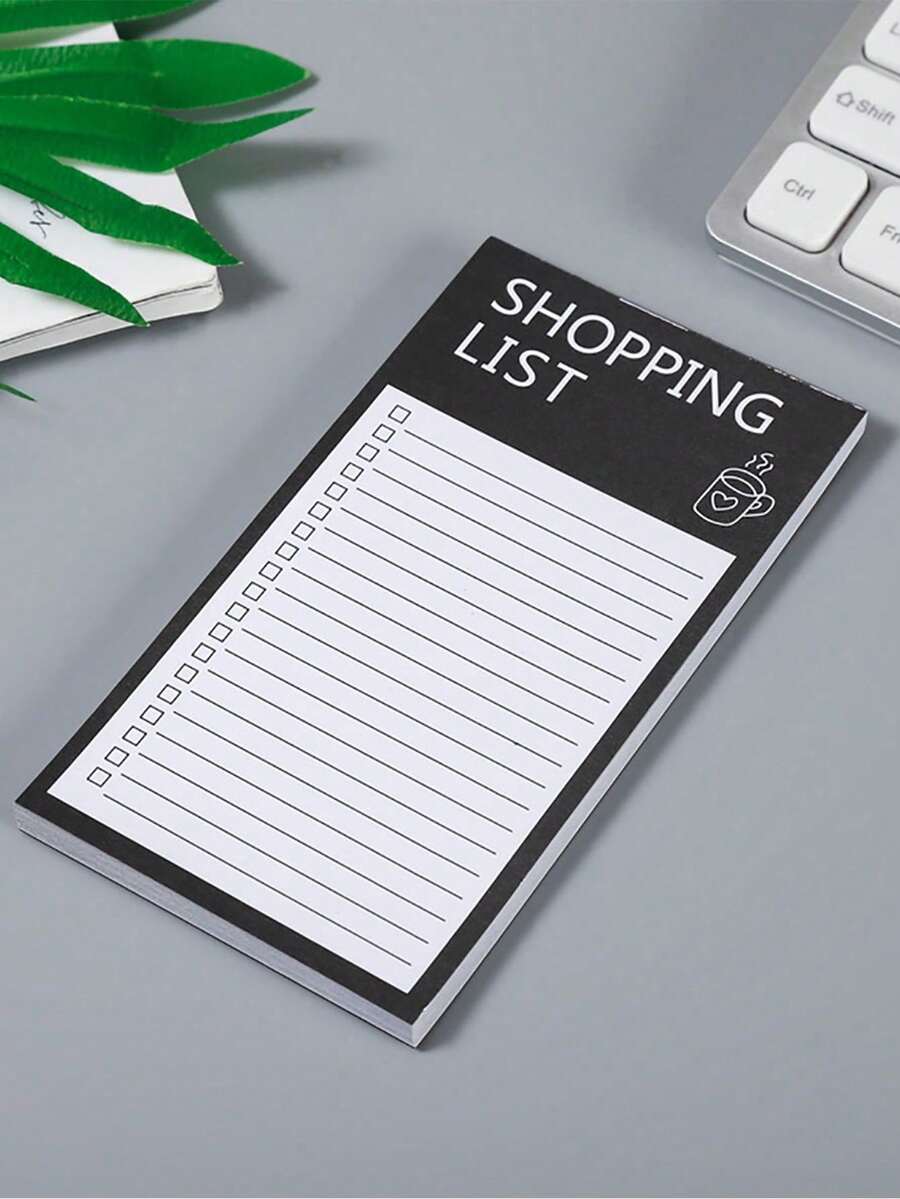1pc Creative Magnetic Rectangular Fridge Memo Pad, Minimalist Personalized Tear-Off Writable Business Notepad - A - View 1