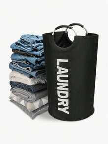 1pc 92L Extra Large Portable Fabric Laundry Basket, Foldable Design, Sturdy Thickened Handheld Laundry Bucket, Multi-Scenario Storage Bin, Suitable For Clothes, Toys, Miscellaneous Items, Home Decor #Laundry Basket #Home Storage #Clothes Organization #Bathroom Storage #Foldable Storage Bin - Multicolor - View 3