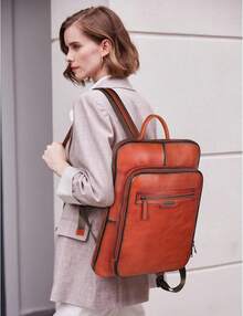 CLUCI Bolsa de cuero para mujeres Convertible Grande Caminata larga Damas Diseñador Moda Casualmente College Bolsa de hombro - 0-2 Marrón bicolor - Ver 11