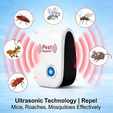 Pengusir Hama Ultrasonik Bertenaga USB, Mengusir Tikus, Tikus Besar, Hewan Pengerat, Nyamuk, Kecoa, Laba-laba, dan Semut, Ideal untuk Pengendalian Hama di Kamar Tidur, Dapur, dan Rumah - Putih - View 3