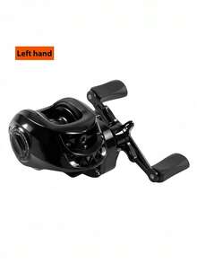 1pc Entry-Level Water Drop Reel, 7.2:1 High-Speed Gear Ratio, Max Drag 22lbs, Black Low-Profile Design, Equipped With 12-Level Magnetic Braking System, Metal Spool/Handle, Suitable For Fly Fishing - Multicolor - View 13