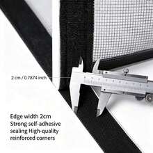 Malla autoadhesiva para ventana, mosquitera, malla antiinsectos, mosquitera invisible de fibra de vidrio negra para mosquitos y moscas, mosquitera - Ventanas mosquiteras - Ver 5