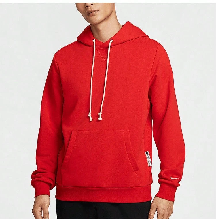 NIKE Men's New Casual Comfortable Knit Pullover Hoodie, Versatile Sports Sweatshirt FZ0219-657 - Red - View 1