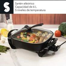 Non-Stick Electric Frying Pan With 6L Capacity - Japan B Type Plug(100V) - View 3