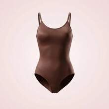 BSO Women's Seamless High Waist Body Shaper With Tummy Control, Made Of Breathable Nylon/Polyamide - 咖啡棕 - 查看 1