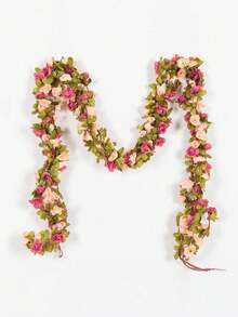 1/3/60pcs Artificial Flower Vine - Plastic Faux Flower Garland, Suitable For Home Decor, Valentine's Day, Wedding, Party, Birthday, Graduation Gift, Romantic Decoration, Tabletop Decor, Wall Hanging Decor, DIY Crafts, Holiday Decoration - Purple - View 1