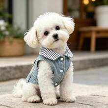 Dog Jacket Fashion Soft Dog Clothes For Small Medium Dogs Four Seasons Universal Durable Puppy Coat Pet Clothing - Blue - View 4