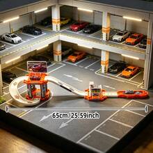 Kinder Rennauto Spielzeug Set, Jungen Parkplatz Spielzeug, geeignet als Geburtstagsgeschenk (zufällige Farbe) - Blau - Übersicht 10