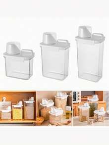 Pet Food Storage Container, Suitable For Storing Cat Food Or Dog Food, Prevents Cat Food/Dog Food From Getting Damp, Prevents Pets From Stealing Food, Suitable For Home Pet Food Classification And Storage Box Kitchen Organization - Multi-capacity - View 11