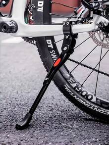 1pc Lightweight Aluminum Alloy Bicycle Stand - High Strength Durable Bicycle Support - Suitable For Various Types Of Bicycles, Including Mountain Bikes, Road Bikes And City Bikes - Anti-Slip Design, Easy To Install And Adjust - Multicolor - View 2