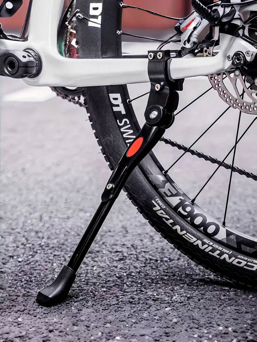 1pc Lightweight Aluminum Alloy Bicycle Stand - High Strength Durable Bicycle Support - Suitable For Various Types Of Bicycles, Including Mountain Bikes, Road Bikes And City Bikes - Anti-Slip Design, Easy To Install And Adjust