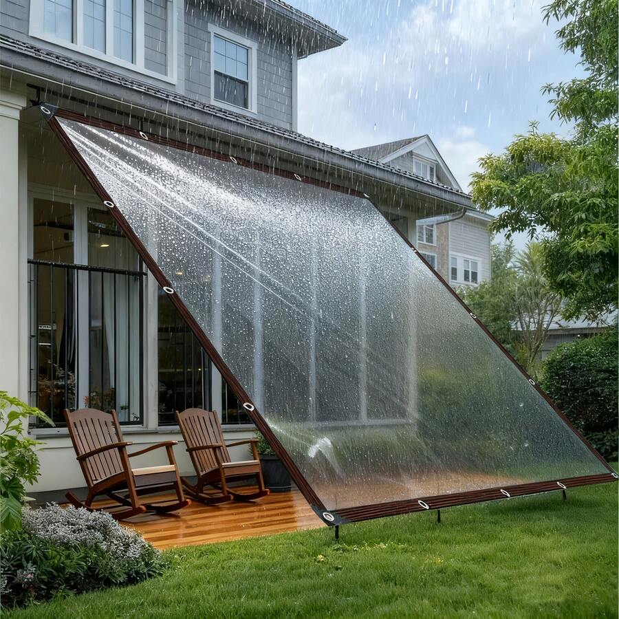 High Cost-Performance Tear-Resistant Waterproof Fabric, Water-Resistant And Sun-Resistant, Practical And Affordable - Colorless and Transparent - View 1