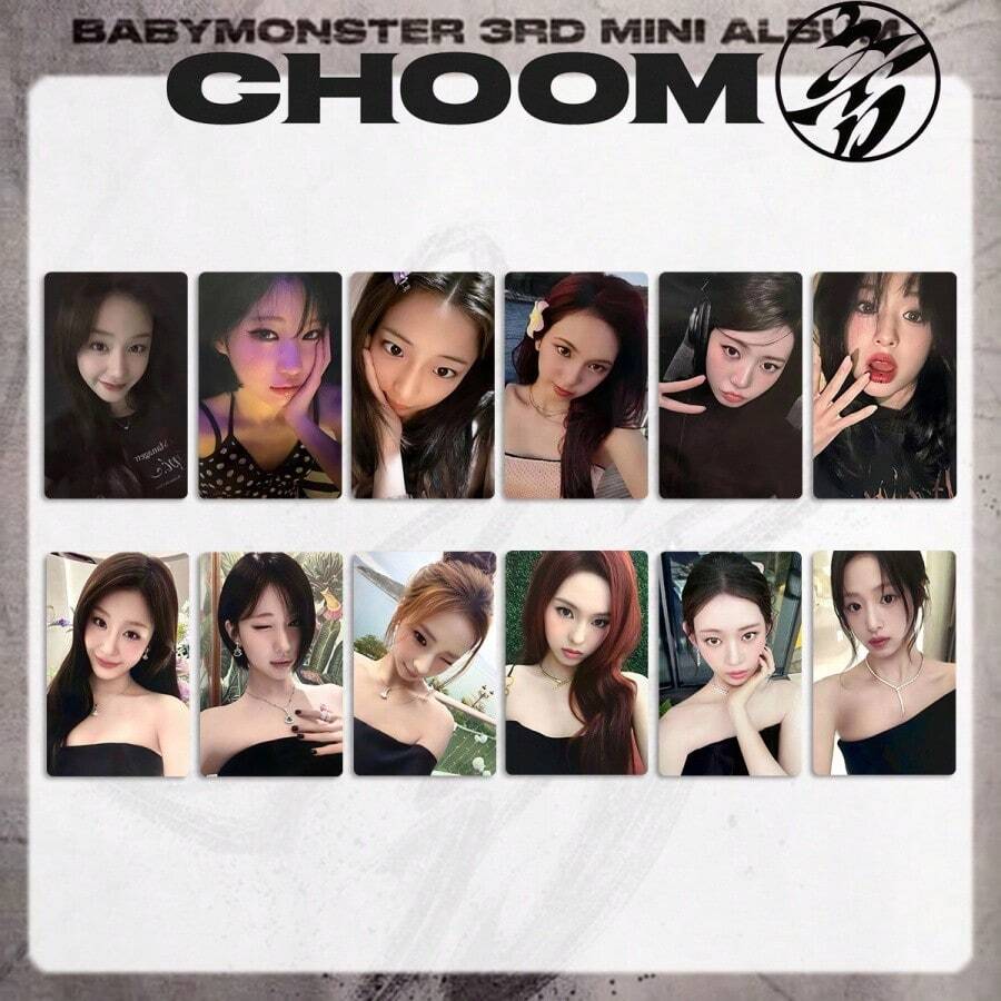 6pcsBABYMONSTER CHOOM Lomo Cards BA Fan Collection.Fun And Cute Gifts, Birthday Gifts.Birthday Gifts, Easter Gifts, Halloween Gifts, Christmas Gifts, Party Gifts.Katseye Light Stick, KP Op, Katseye Photo Card