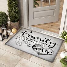 1pc Kitchen Door Mat, Polyester Absorbent Non-Slip Floor Mat, Home Entrance Mat, Kitchen Bathroom Foot Mat, Living Room Bedroom Balcony Floor Mat, Stain-Resistant Quick-Drying Durable Mat, Suitable For Coffee Shop, Bar, Holiday Party, Home Decor, Pet Mat - Multicolor - View 3