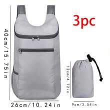 Weekend Travel Bag, Lightweight Foldable Backpack, Waterproof, Tear-Resistant, Large Capacity Travel Business Backpack, Sports, 1. G0UW - Apricot - View 1
