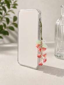 1pc 8-Color Fairy-Style Glass Lily Flower Phone Case Chain, Creative Phone/Camera Lanyard, Phone Accessories, Smartphone Wrist Strap, Smartphone Crossbody Bag (Actual Size May Slightly Differ From Photo Due To Shooting Angle And Magnification) - Multicolor - View 4