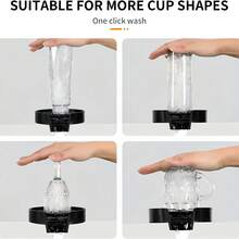 Glass Rinser For Kitchen Sink, Automatic Cup Washer, High Pressure Spray Glass Cleaner, Fits All Cups Less Than 10cm Diameter For Wine Glass, Coffee Mug, Juice Cup, Bar Home Use - Cup Washer - View 5