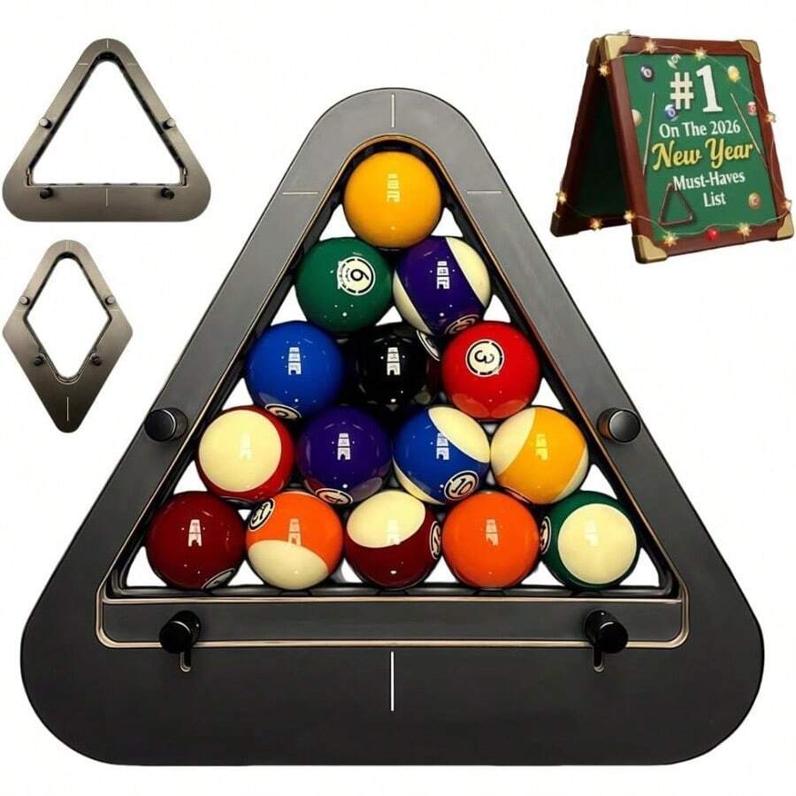 Premiumly Designed Billiard Table System, Eliminating Any Gaps Between The Pieces. Heavy-Duty Solid Wood Tables, With /9-Ball Components, Perfect For Diamond Or Triangular Tables. Adjustable Billiard Components Available. - 15 Goals - View 1