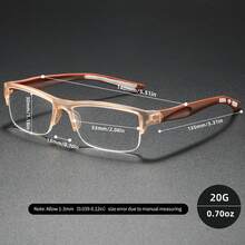 Rivsar Reading Glasses, New Cat Eye Half-Frame Bifocal Glasses With Flexible Spring Temples, High-Definition Lens For Long-Term Wear Without Dizziness, Suitable For Reading/Sewing/Business/Office/Elegant/Daily Use, Lightweight Round Frame, Anti-Slip For Sports, Comfortable For Computer, Phone, And Book Reading, Prevent Eye Fatigue, Portable Design Fits Various Face Shapes, Great Gift For Holidays, Parents, Halloween, Valentine's Day, Christmas - 香檳色 - 查看 4