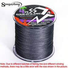 SOUGAYILANG Dây câu bện PE 4 sợi chất lượng cao - Độ bền cao, chống mài mòn, bền bỉ - Có các chiều dài 120 yard, 360 yard và 600 yard. - Xám - Xem 21
