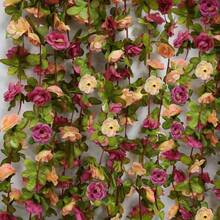 1/3/60pcs Artificial Flower Vine - Plastic Faux Flower Garland, Suitable For Home Decor, Valentine's Day, Wedding, Party, Birthday, Graduation Gift, Romantic Decoration, Tabletop Decor, Wall Hanging Decor, DIY Crafts, Holiday Decoration - Purple - View 9