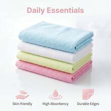 Makeup Remover Cloths, Cleansing, Reusable, Soft & Washable Coral Fleece Microfiber Washcloths/Towel For Face, Eye, Lips, Pack Of 4/6/20, 10 X 10 Inch - Multicolor - View 5