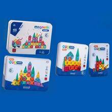 Magnetic Building Blocks Set With Colorful Windows – Educational Puzzle Toy For Boys And Girls, Perfect Gift For Children's Birthday And Halloween (Colors/Styles May Vary) - Multicolor - View 5