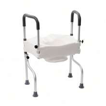 Adjustable Standing Frame Toilet Seat Raiser For Elder Disable With Arm - 1 - View 4